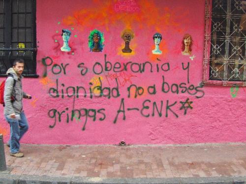 For sovereignty and dignity – no gringo bases. no a bases gringas