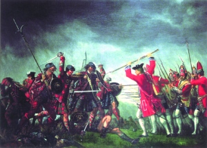 A battle in the Rebellion of 1745, by David Morier
