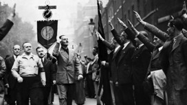 Fifth Column in Britain: Sir Oswald Mosley, leader of the Fascist Party