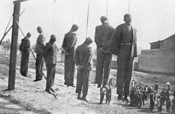 Collective punishment for opposing the Nazi occupation took the form of public hangings, mass executions and other crimes against the Polish people | Wikipedia