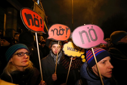 Protesters in Cologne stopped a march by Pegida | Wolfgang Rattay/Reuters