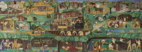  Detail of Ann Rice O’Hanlon’s mural in the University of Kentucky’s Memorial Hall (photo by Tim Webb, courtesy University of Kentucky) (click to enlarge)